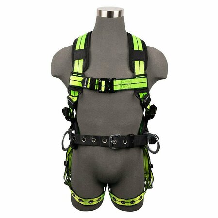 SAFEWAZE SafeLink Construction Harness:3D, QC Chest, TB Legs FS-FLEX360-SL